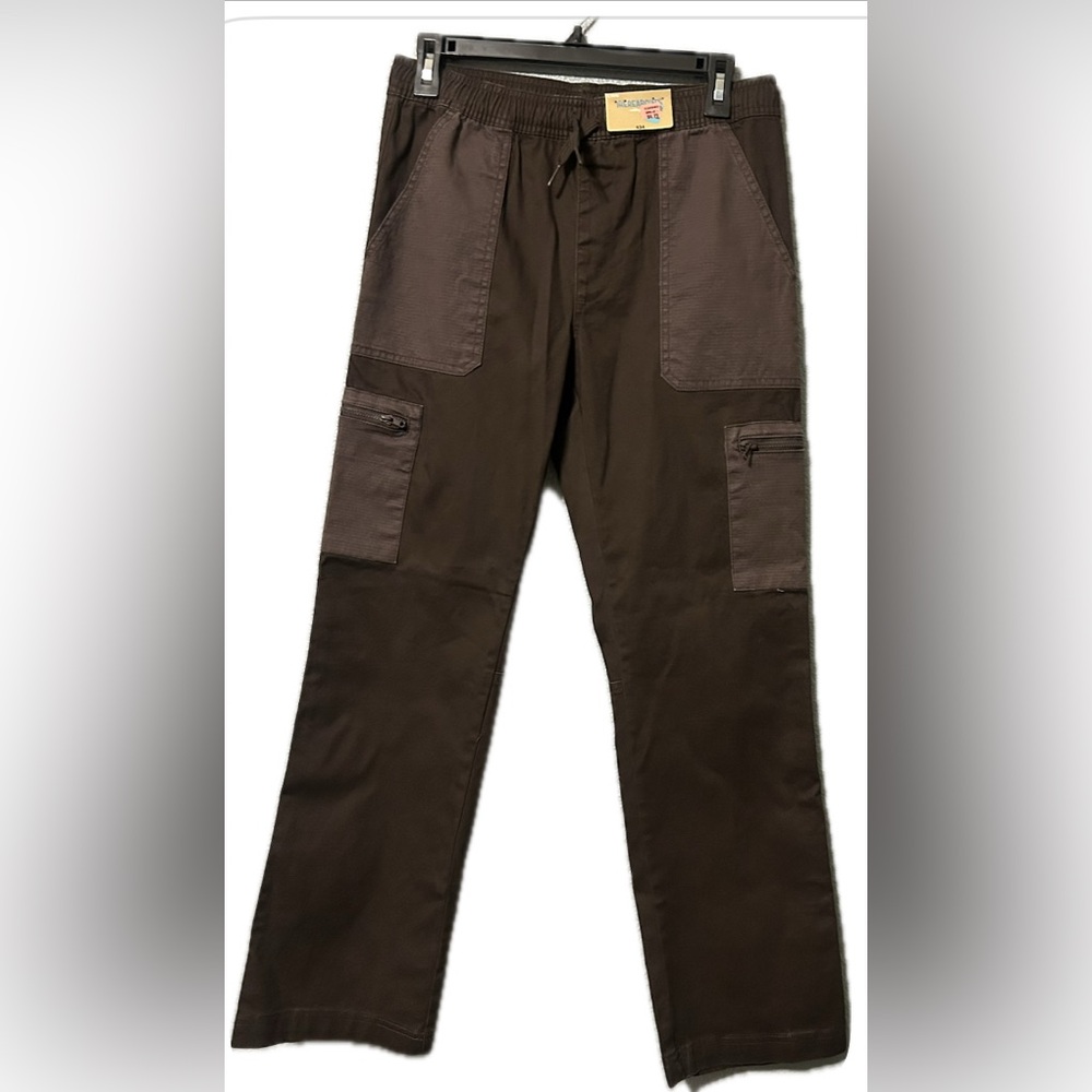 Kids Casual Brown Utility Pants.